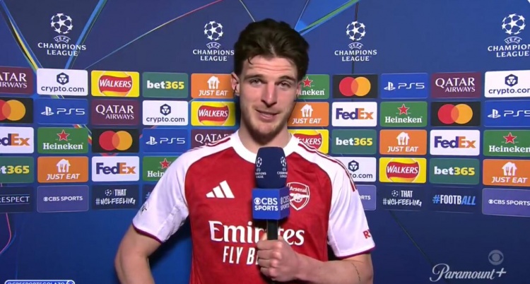 赖斯：我们会倾尽所有，为阿森纳留下属于自己的传奇