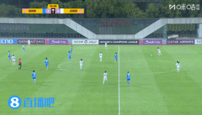 水原FC女足池笑然接队友横传,门前推射破门,武汉女足0-1落后