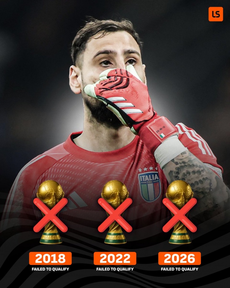 没落！意大利是首支连续无缘3届世界杯的前冠军球队